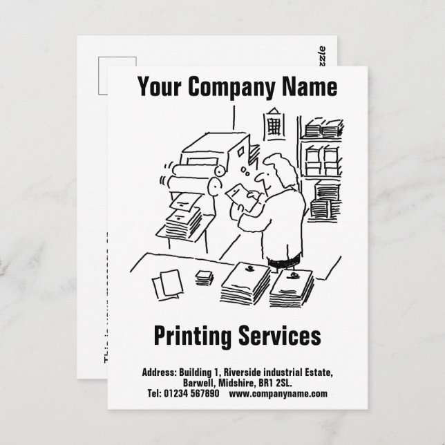 General Printing Services Postcard (Front/Back)