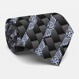 General Private Air Pilot Chrome Like Wings Tie