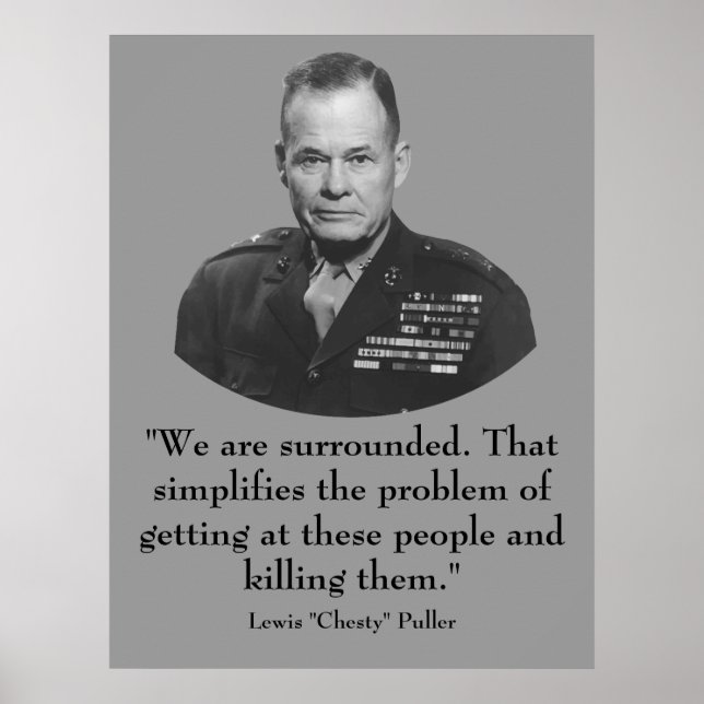 General Puller and Quote Poster (Front)