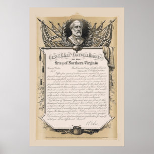 Général Robert E. Lee Adieu Adresse Poster