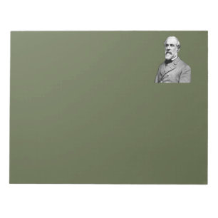 General Robert E. Lee  Army Green Notepad