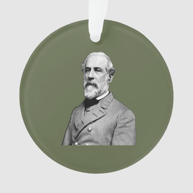 General ⚔️🎩 Robert E. Lee Army Green Ornament (Front)