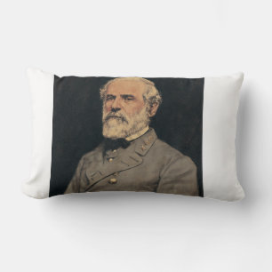 General Robert E. Lee Portrait Art Lumbar Pillow