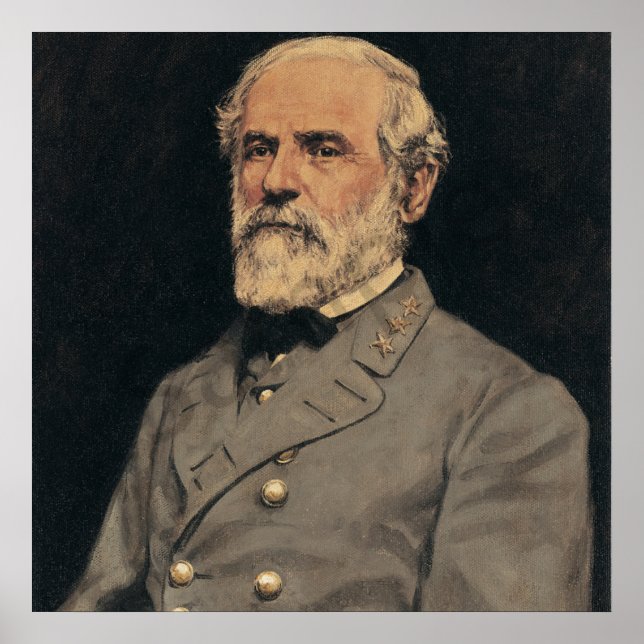 General Robert E. Lee Portrait Art Poster (Front)