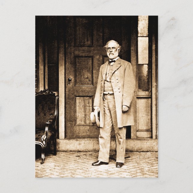 General Robert E. Lee Vintage Mathew Brady Postcard (Front)