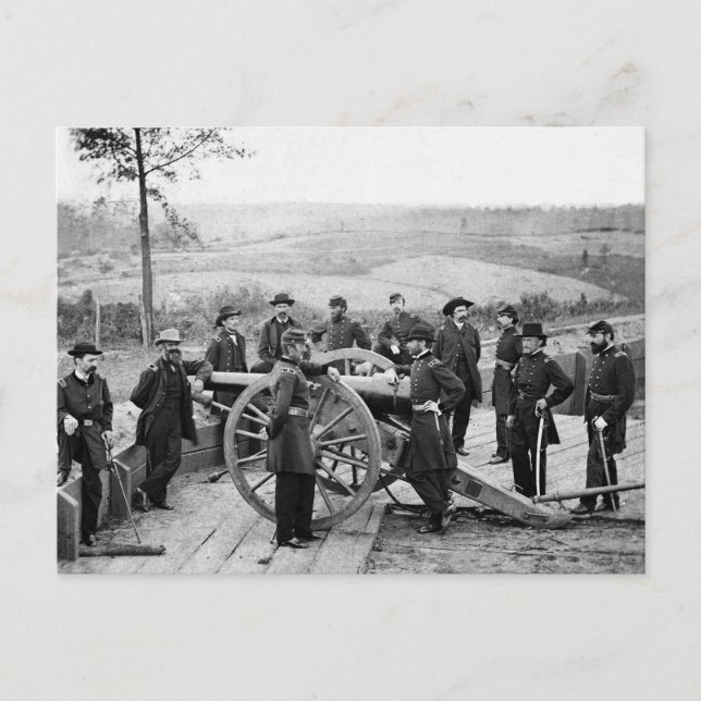 General Sherman in Atlanta, 1864 Postcard (Front)