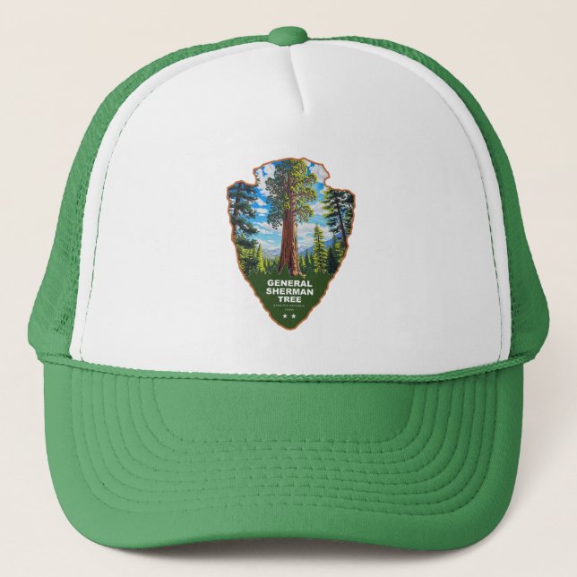General Sherman Tree Sequoia NP Arrowhead Trucker Hat (Front)