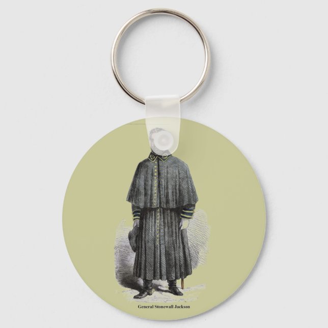 General Stonewall Jackson Keychain (Front)