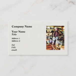 General Store With Candy Jars Business Card