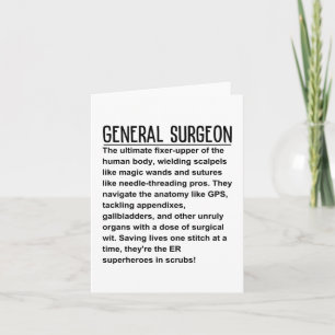 General surgeon card