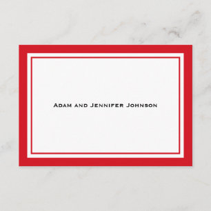 General Thank You Note Cards (Red / White)
