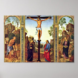 General View Galitzine Triptych Crucifixion With M Poster