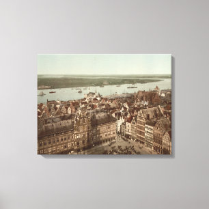 General View of Antwerp I, Belgium Canvas Print