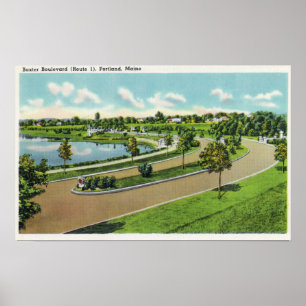 General View of Baxter Blvd, Route # 1 Poster