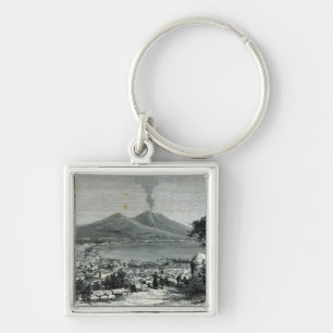 General View of Naples Keychain