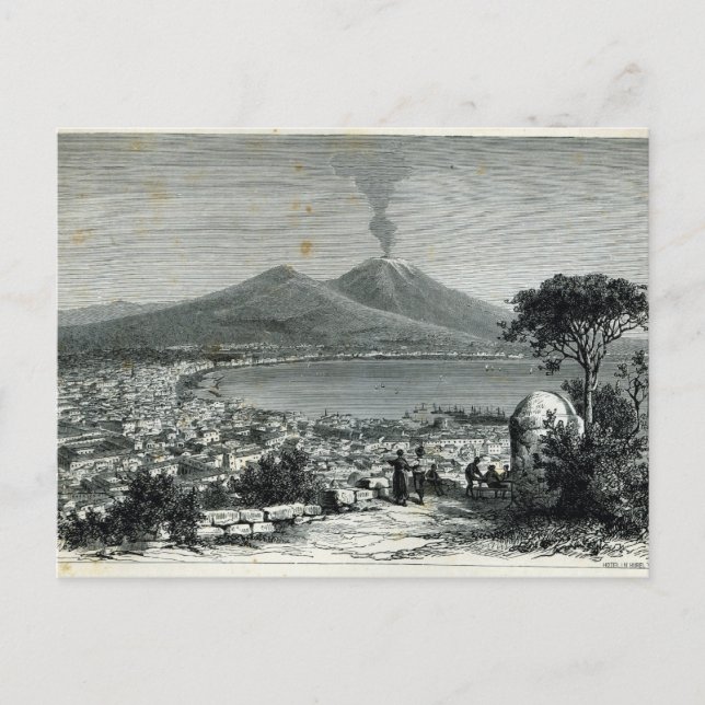General View of Naples Postcard (Front)