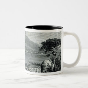General View of Naples Two-Tone Coffee Mug