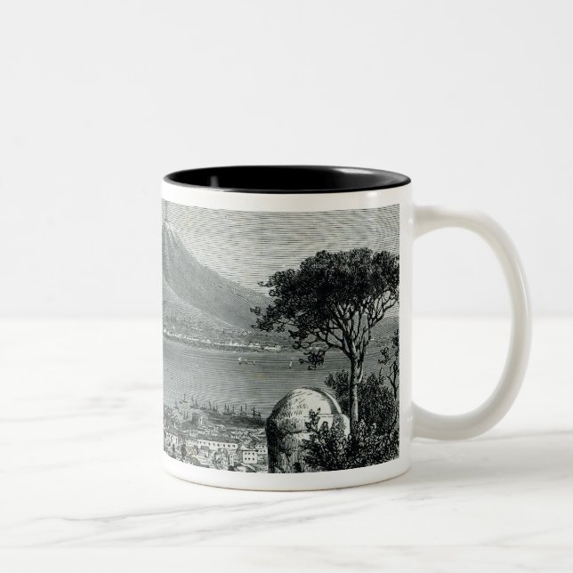 General View of Naples Two-Tone Coffee Mug (Right)