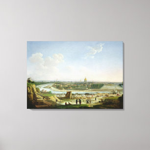 General View of Paris from the Chaillot Hill Canvas Print