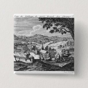 General view of the Abbey of Port-Royal des 2 Inch Square Button