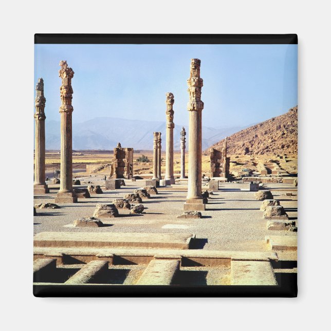 General view of the Apadana  founded c.518 BC Magnet (Front)