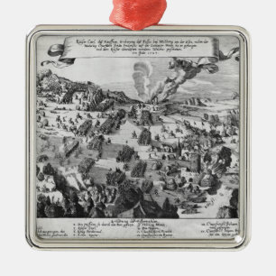 General view of the battle of Muhlberg Metal Ornament