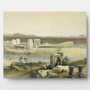 General View of the Island of Philae, Nubia, from Plaque