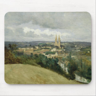 General View of the Town of Saint-Lo, c.1833 Mouse Pad