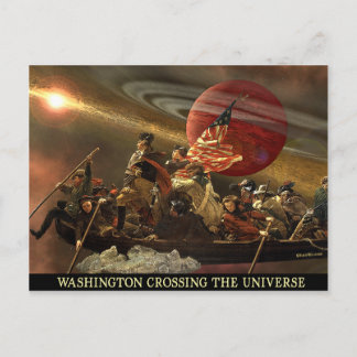 General Washington Crossing the Universe Postcard