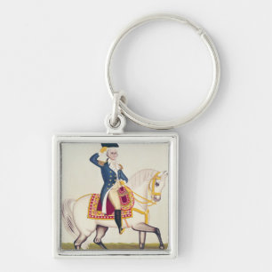 General Washington on a White Charger, c.1835 Keychain