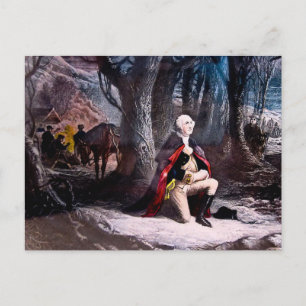 General Washington Praying at Valley Forge, PA Postcard