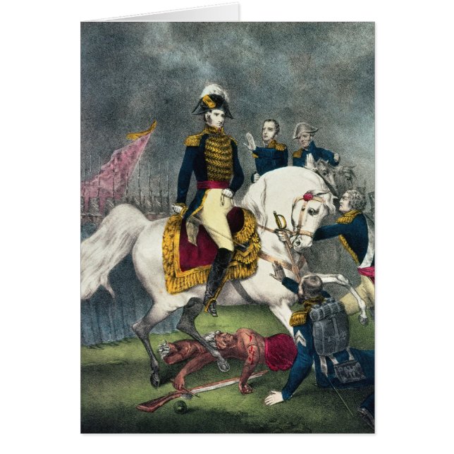 General William H. Harrison  at the Battle (Front)