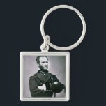 General William T. Sherman (1820-91) (b/w photo) Keychain<br><div class="desc">Image:245574  General William T. Sherman (1820-91) (b/w photo). American Photographer,  (19th century). Private Collection,  Peter Newark American Pictures.  Art,  Fine Art.</div>