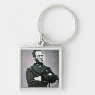 General William T. Sherman (1820-91) (b/w photo) Keychain