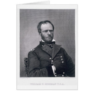 General William Tecumseh Sherman, engraved after a