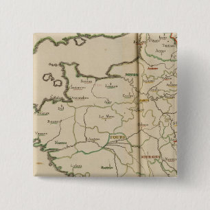 Generalities of France 2 Inch Square Button