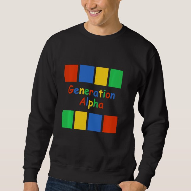Generation Alpha Coloured Blocks Sweatshirt (Front)