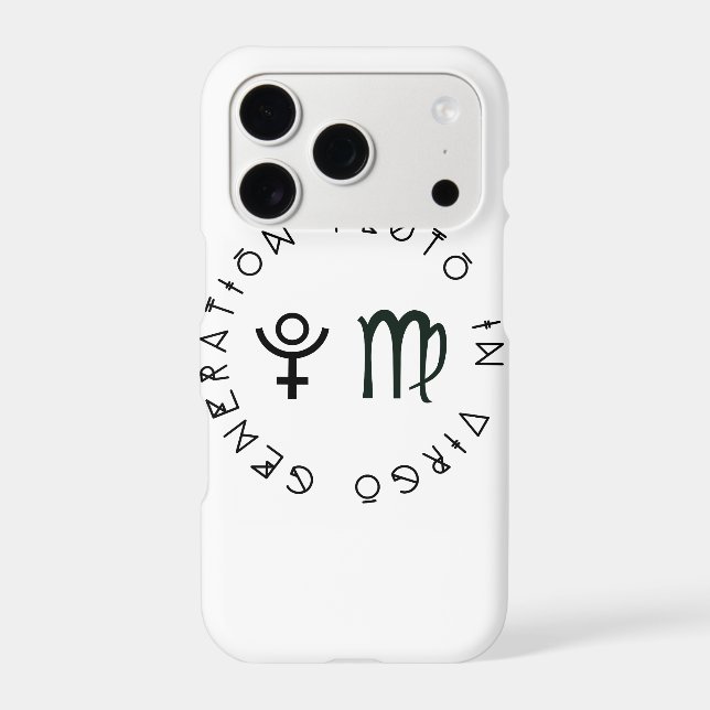 Generation Pluto in  Virgo Astrology Zodiac (Back)