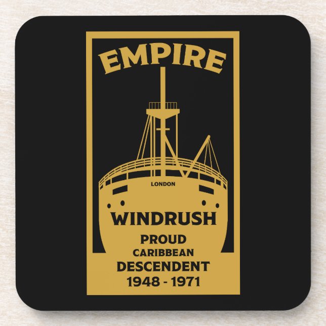 Generation Windrush Black History  Coaster (Front)