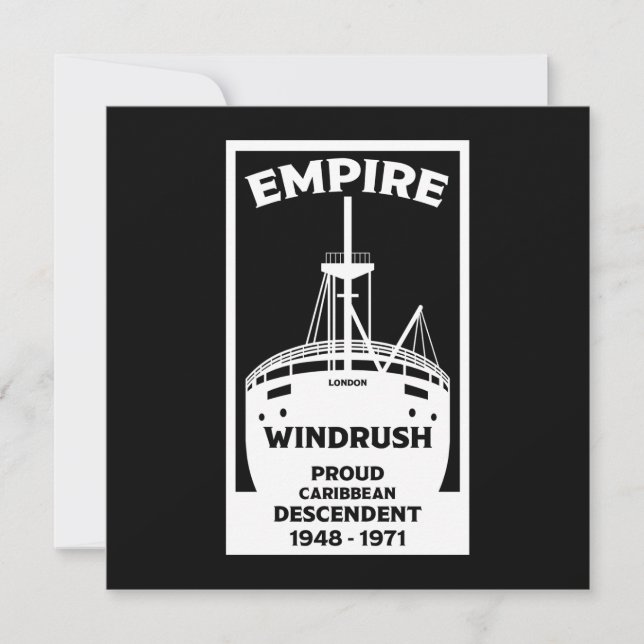 Generation Windrush     T-Shirt Card (Front)