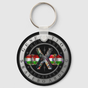 Generation X Budapest Hungary Keychain