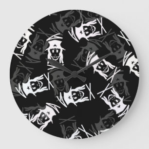 Generation X Pattern Large Clock