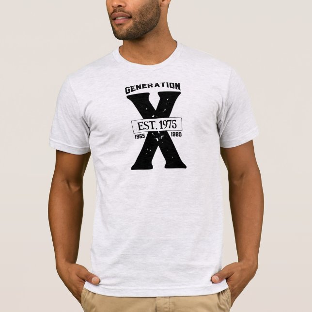 Generation X Personalized Year T-Shirt (Front)