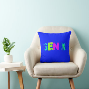 Generation X Throw Pillow
