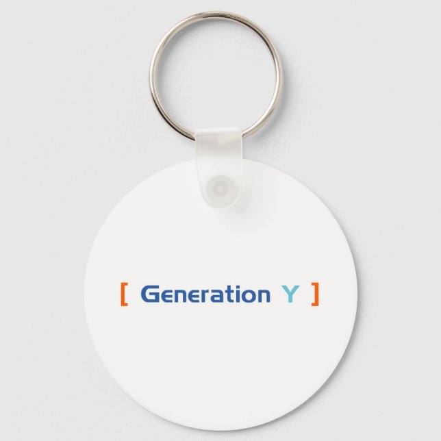 Generation Y Keychain (Front)