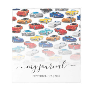 GENERATIONS OF AUTOMOBILE ART NOTEPAD
