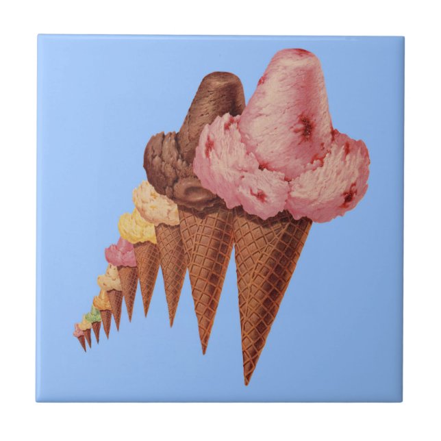 generations of ice cream cones tile (Front)