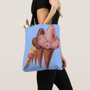 generations of ice cream cones tote bag