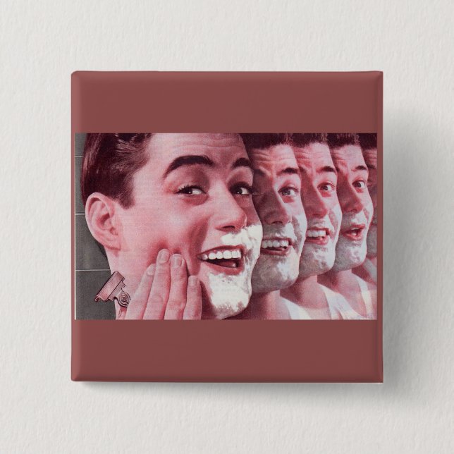 generations of shaving 2 inch square button (Front)