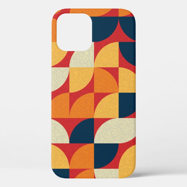 Generative Art: Colourful Quarter Circles Case-Mate iPhone Case (Back)